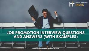 job promotion interview questions and