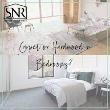 carpet or hardwood floors in bedrooms