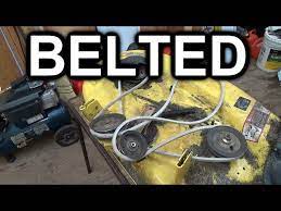 mower deck belt replacement on deere
