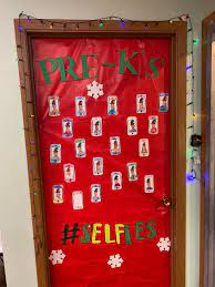 christmas themed door decorations to