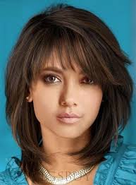 Haircuts are a type of hairstyles where the hair has been cut shorter than before. Medium Hairstyles Women S Natural Straight 100 Human Hair Wigs Lace Front Wigs 16inch Medium Hair Styles Medium Hair Styles For Women Haircuts For Medium Hair