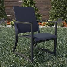 Find top rated patio sets by povl, kingsley bate, polywood and gloster. Outdoor Furniture Set Of 6 Capitol Hill Patio Dining Chairs Steel Charcoal Navy Sling By Cosco Look Again