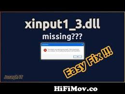how to fix xinput1 4 dll missing from