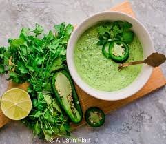 creamy and y peruvian green sauce