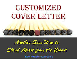 Customized Cover Letter A Sure Way To Stand Apart From The Crowd