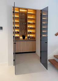 Wine Cellar Glass Doors Elegant