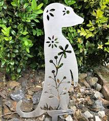 Stainless Steel Garden Art Meerkat Felt