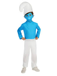 smurfs kids smurf costume jumpsuit hat