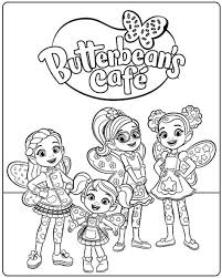 Butterbean s café is an animated preschool series about a fairy named butterbean who runs a neighborhood café. Butterbeans Cafe Coloring Pages Learny Kids