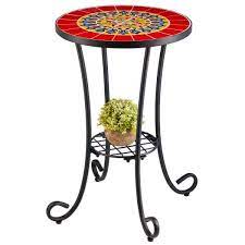 Merra Metal Outdoor Side Table With