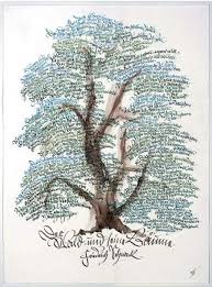Breathtaking Typographic Posters Family Tree Art Tree Art