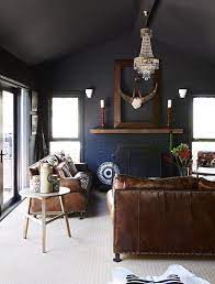 black room with brown accents favorite