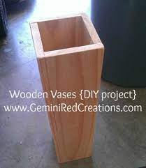wooden vases diy project geminired