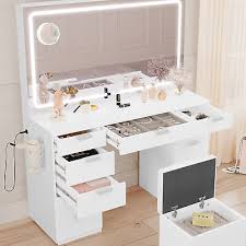 11 drawer vanity set led lighted with