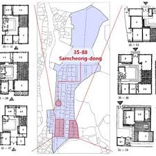 floor plans of twenty urban type hanok