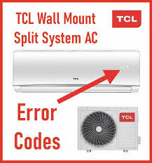 tcl split system ac error codes