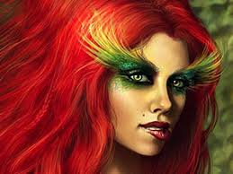 poison ivy costume make up tutorial for