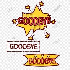 various goodbye english words free png