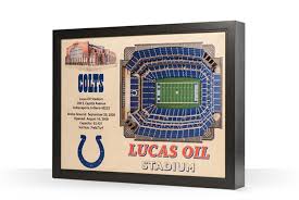 Indianapolis Colts 25 Layer Stadiumview 3d Wall Art Lucas Oil Stadium