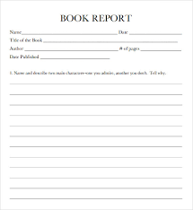 FREE Book Report Form 