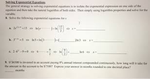 5 use the properties of logarithms to