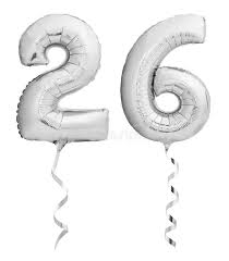 Provided to youtube by awal digital ltd26 · caamp · caamp26℗ caampreleased on: Silver Chrome Number 26 Twenty Six Made Of Inflatable Balloon With Ribbon Isolated On White Stock Image Image Of Isolated Numeral 133772763
