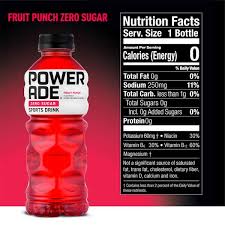 powerade zero fruit punch bottles