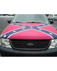 Confederate Battle Flag Vehicle Hood Cover
