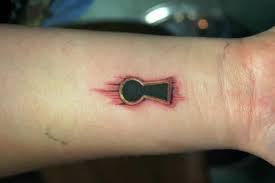 Here is a funky, yet creative lock and key tattoo design. 20 Awesome Key Tattoo Designs Collection Sheideas