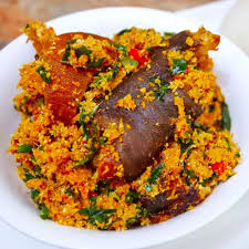 Perfect food marriage the universe has ever brought together. Egusi Soup Nigerian Egusi Soup Yoruba Lumpy Style Top Nigerian Food Blog The Main Components Of Egusi Soup Are Red Palm Fruit Oil Green Leafy Vegetables Onions Chili Peppers And