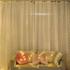 lights curtain string led home decor