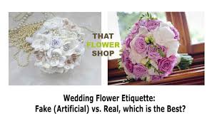 wedding flower etiquette fake