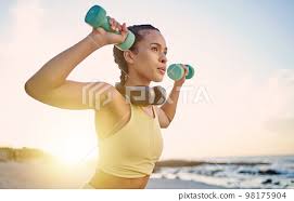 exercise on beach fitness