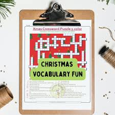 christmas holiday puzzles crosswords