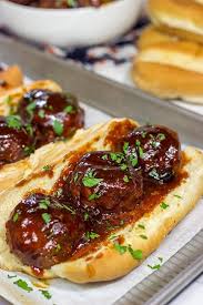 slow cooker bbq meatball subs perfect