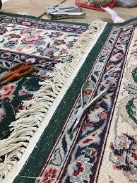 repair re rug fringes with