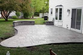Stamped Concrete Patio Stanley