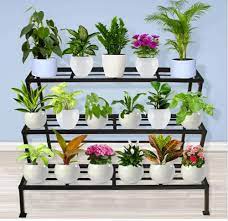 Garden Plants Pots 3 Steps Stand