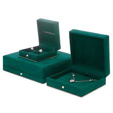 dark green velvet jewelry box