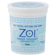zoi greek yogurt plain traditional