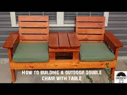 How To Building A Outdoor Double Chair
