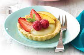 summer fruit custard tart healthy