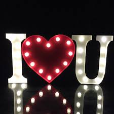 decor 9 metal light up letters signs