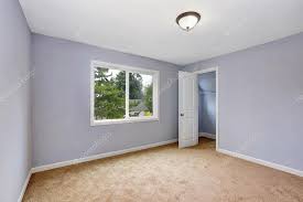 empty room interior with lavender walls