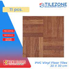 11 pcs kent pvc vinyl floor tiles