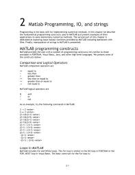 Xlvba double quotes in string literal. 2 Matlab Programming Io And Strings