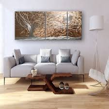 Silver Copper Metal Wall Painting