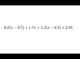 Solve A Linear Equation With Decimals