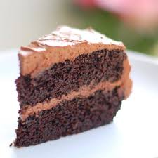 double chocolate cake with ercream