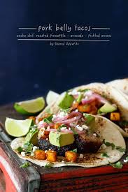 pork belly tacos with ancho chili